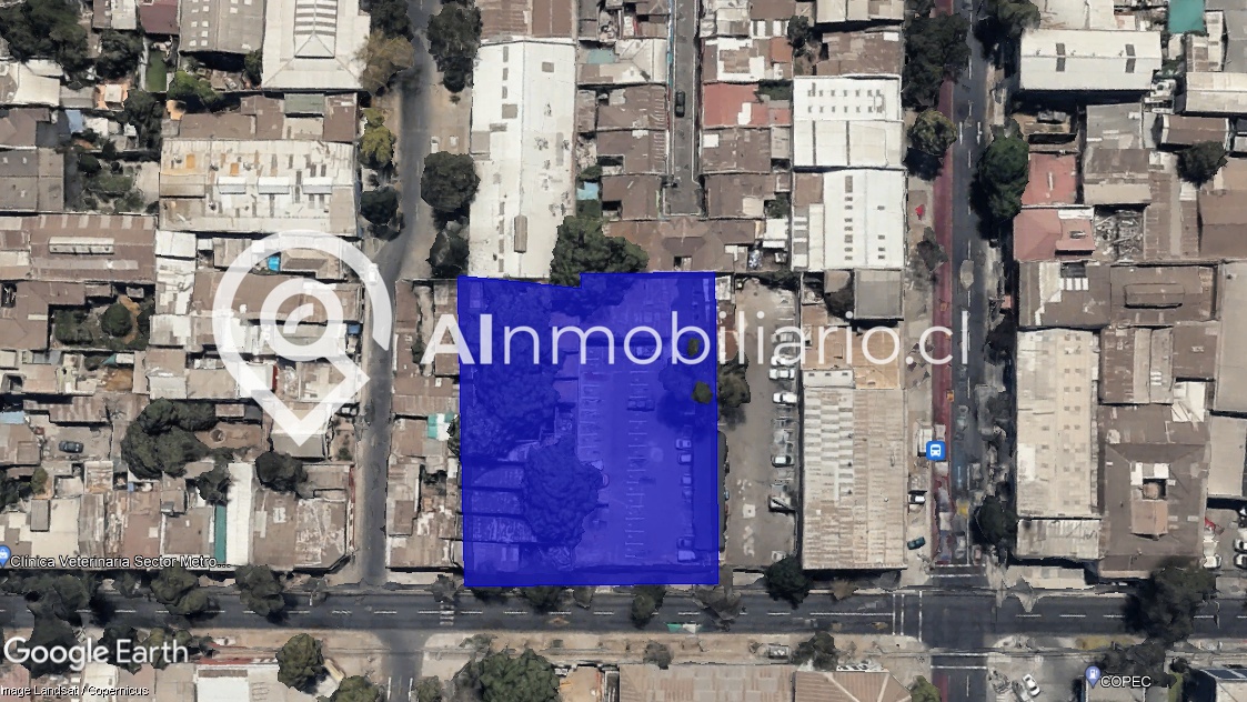 Imagen que muestra los alrededores de la propiedad en venta en Santiago Ñuble, incluyendo paisajes naturales y urbanos que la rodean