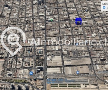 Imagen que muestra la ubicación del terreno en venta en San Francisco, Santiago, destacando su cercanía a importantes vías de acceso, comercios y servicios públicos de la zona