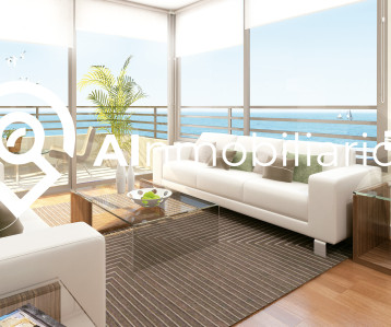 Vista del livin comedor departamentos ubicados en Antofagasta