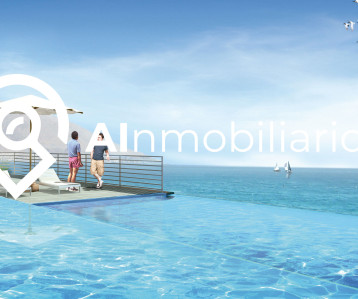 Vista de la piscina departamentos ubicados en Antofagasta