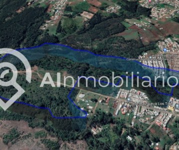 vista aérea de loteo en venta ubicado en La Junta con una superficie de 250.000 m2