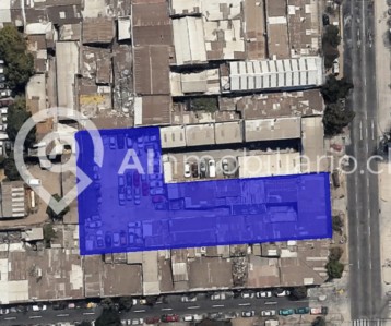 Imagen de la superficie de la propiedad en venta en la calle Santa Rosa en Santiago