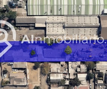 vista aerea terreno en venta conchali ubicado en nueva central