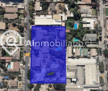 Vista aérea terreno en venta av Argentina comuna de La Florida