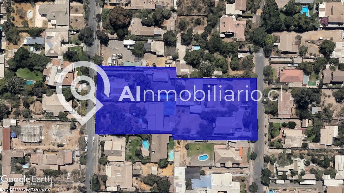 Vista frontal del terreno en venta en la calle Ecuador, La Florida