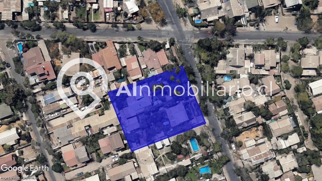 vista aérea propiedad en venta avenida peru comuna de la florida