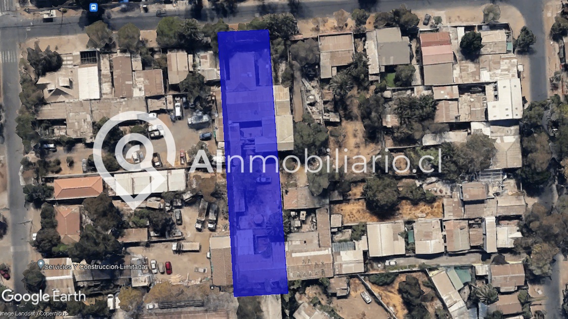 Imagen de la superficie del terreno en venta en Quinta Normal