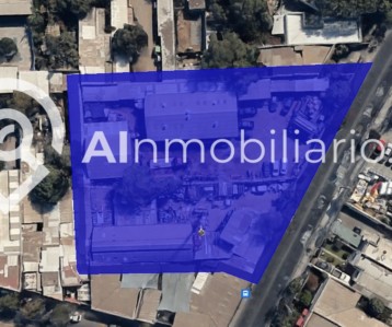 Vista aérea de la superficie de la propiedad en venta en El Salto, comuna de Recoleta