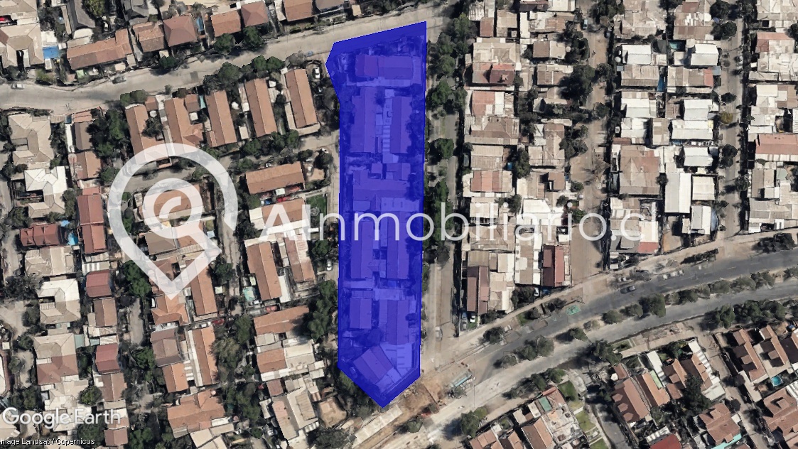 vista aerea terreno en venta vicuña mackenna comuna de la florida