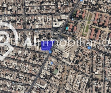 Fotografía panorámica de la superficie de la propiedad en venta en El Salto, comuna de Recoleta