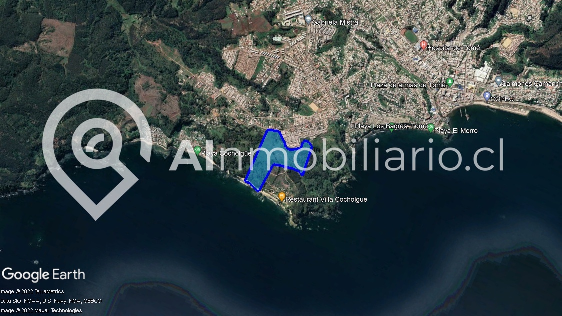 superficie del loteo en venta en Pichicocholgue