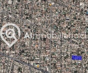 Vista aérea del terreno en venta en la calle Ecuador, La Florida