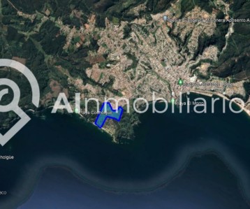 vista desde el aire del loteo en venta en tome Pichicocholgue