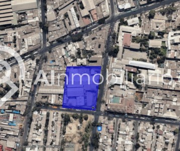 Imagen de la superficie de 4.800 m2 del terreno en venta en Obispo Manuel Umaña, Estación Central