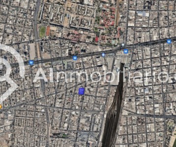 Vista del terreno en venta en la calle Obispo Manuel Umaña, Estación Central, en una ubicación privilegiada cerca de estaciones de metro y centros comerciales