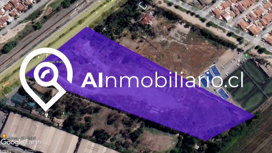 Imagen de la superficie del terreno de 26.261 m2.