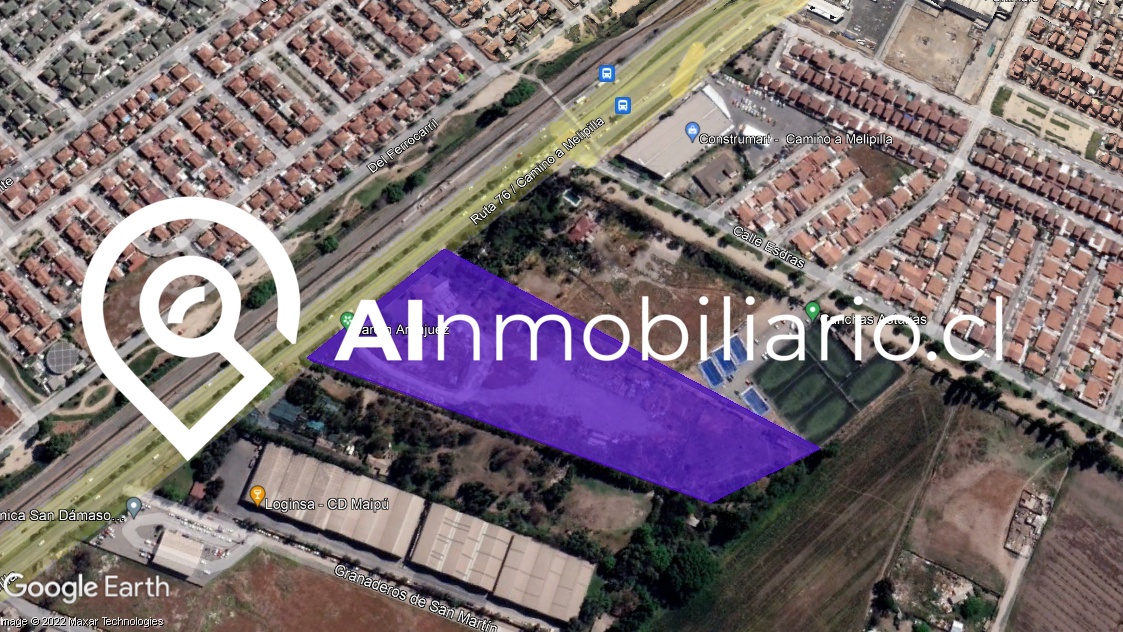 Fotografía del paño en Camino a Melipilla con amplias posibilidades de uso.