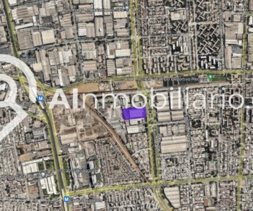 Mapa venta terreno Macul, av marathon, vista mapa