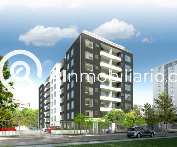 Fachada edificio Inés de Suarez en la comuna de La Florida