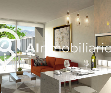 Vista hacia el comedor del departmanetos ubicados en Inés de Suarez comuna de La Florida