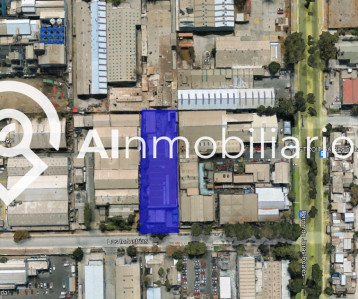 Una vista desde el aire del terreno a la venta en la zona industrial de Conchalí, Las Industrias