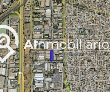 Una perspectiva desde arriba del terreno en venta en Conchalí, Las Industrias