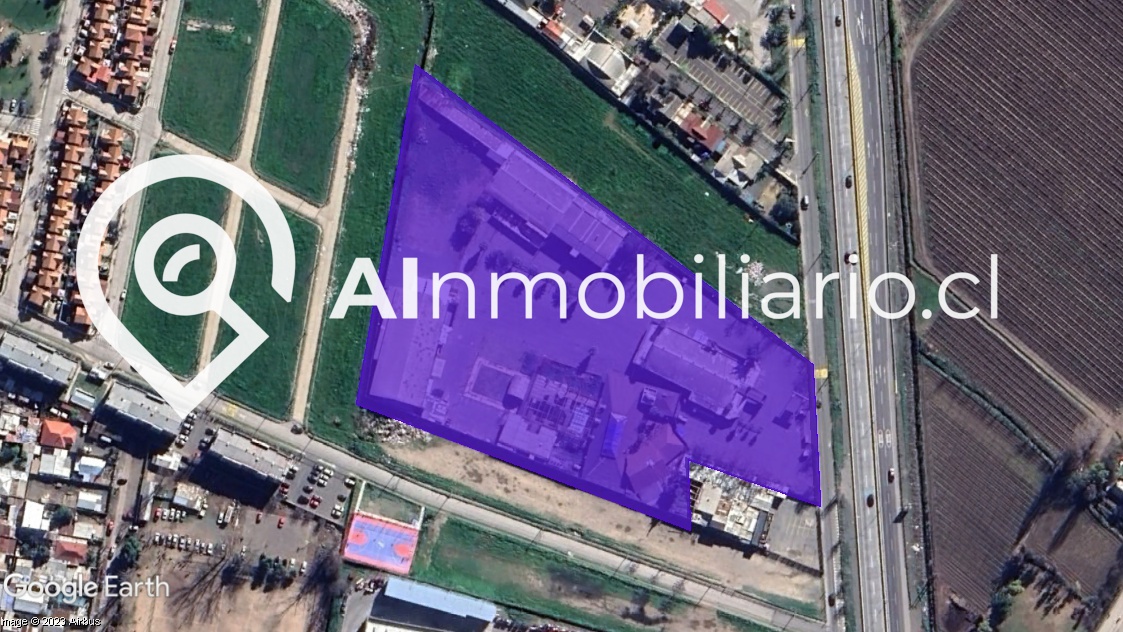 Vista aérea de la superficie de la propiedad en venta en Rancagua