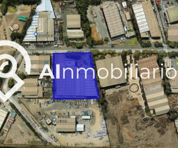 Imagen del plano de la propiedad en venta en Quilicura, que muestra la superficie del terreno y la ubicación de la bodega