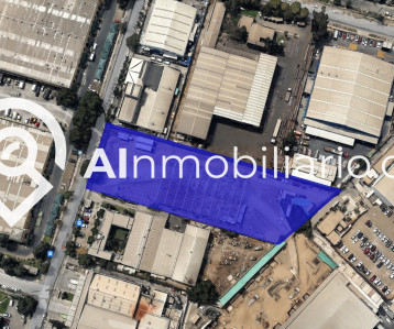 Imagen de la distribución de la propiedad en venta en Ojos del Salado, Quilicura, que muestra la ubicación de las bodegas y su relación con el terreno