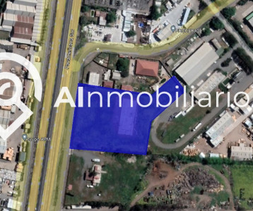 Vista aérea de la superficie de terreno en venta en Paine