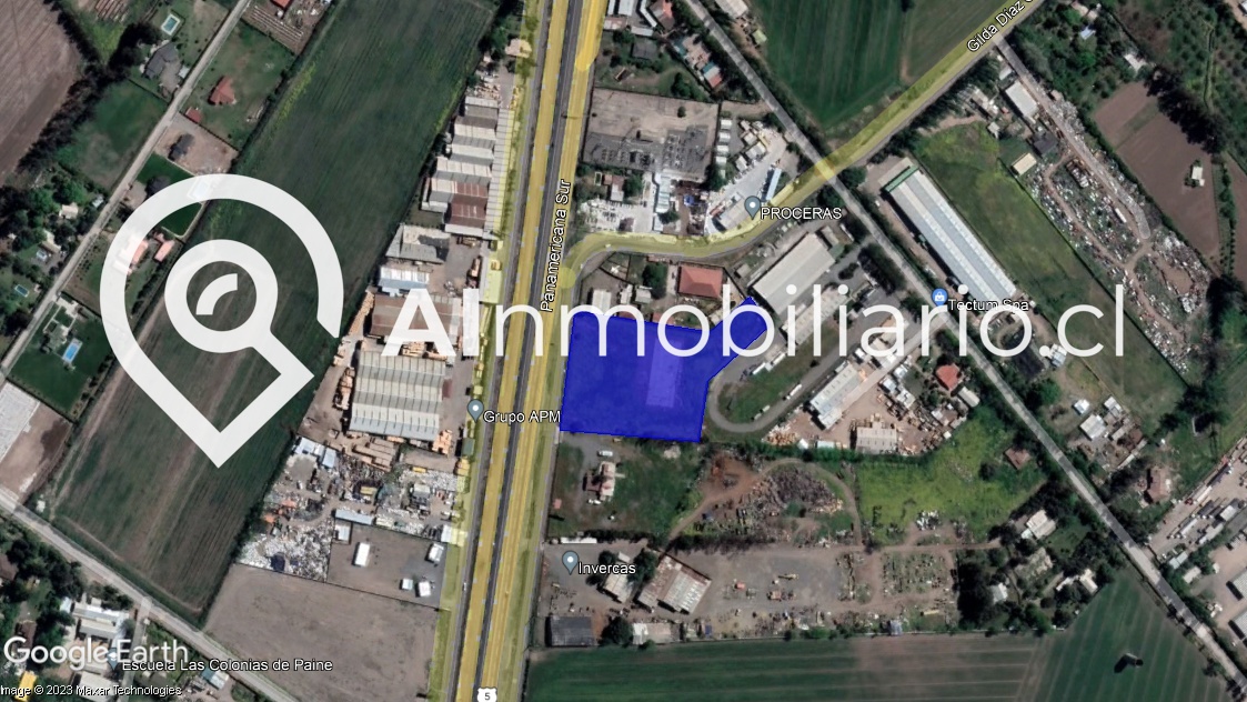 Foto de la superficie del terreno en venta en Paine