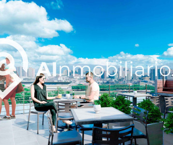 Fotografía del quincho para reuniones familiares en el edificio en David Arellano, comuna de Independencia