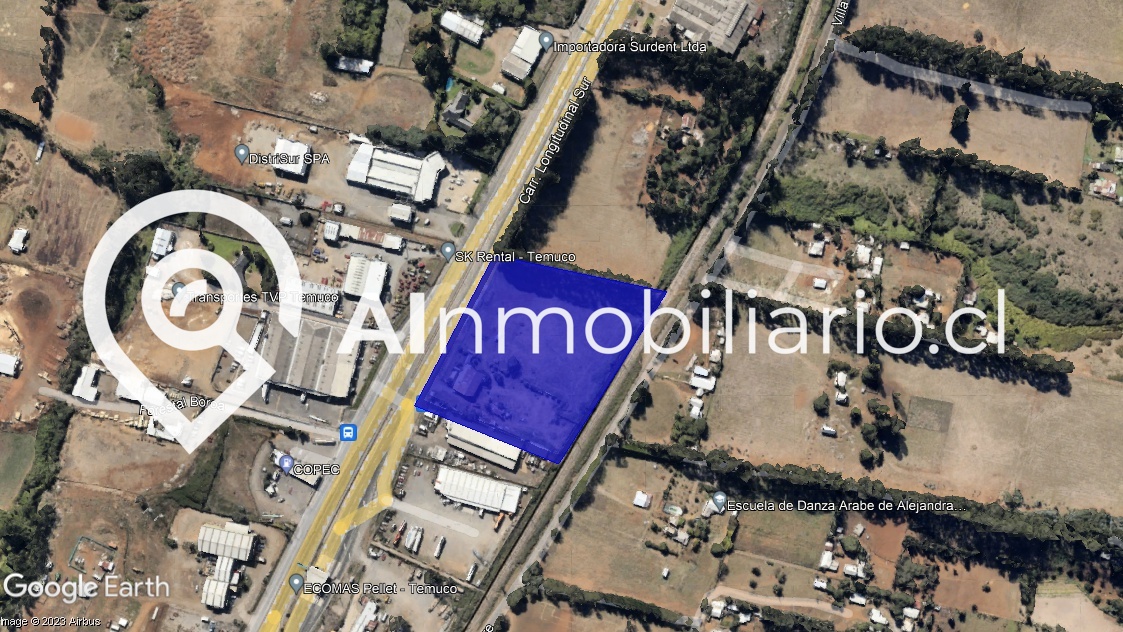 Imagen de la amplia superficie de propiedad en venta en Padre Las Casas, Temuco, Región de La Araucanía