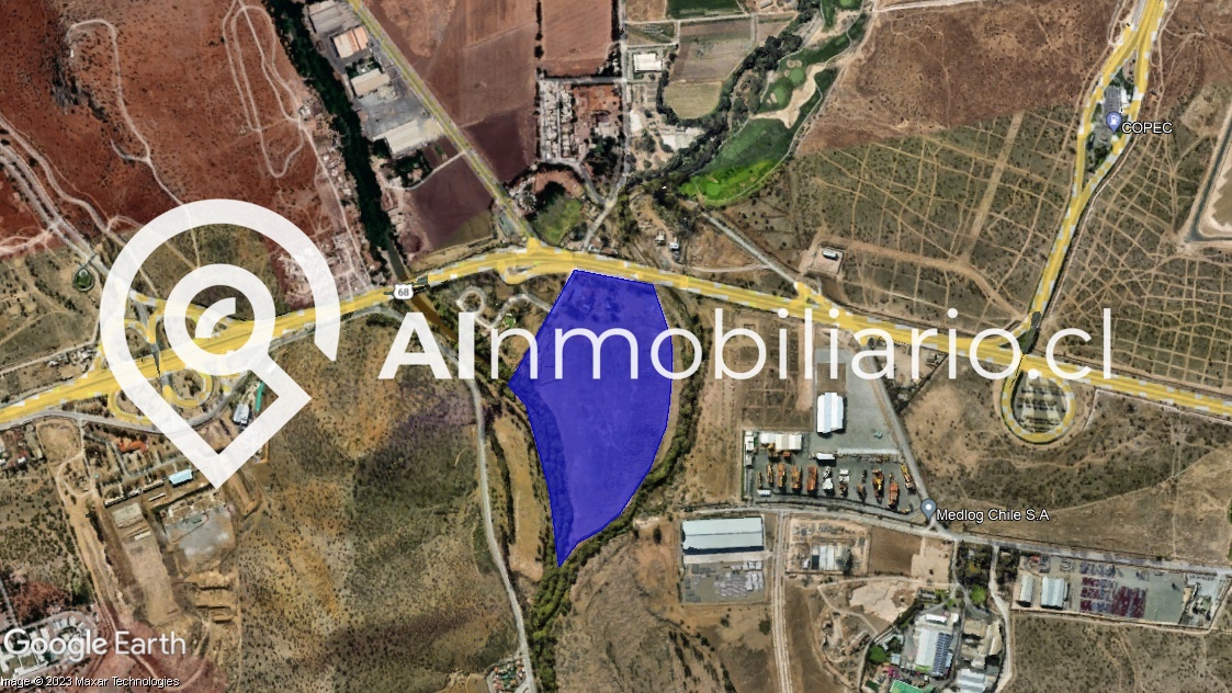 Foto de la superficie del terreno en venta en Ruta 68 Pudahuel