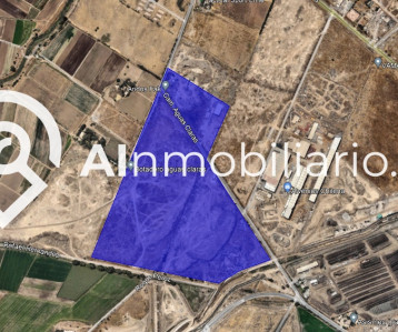 Vista aérea de la superficie de terreno en venta en Camino Lo Boza Pudahuel