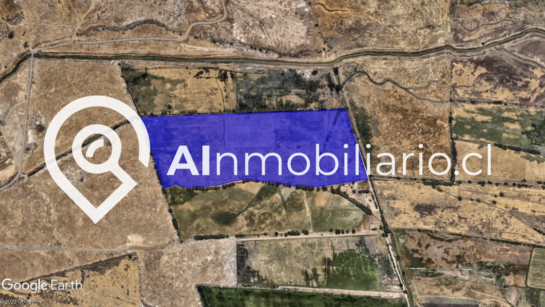 Imagen de la superficie de la propiedad en venta en calle ColoColo, Quilicura, con detalles de la distribución y tamaño del terreno