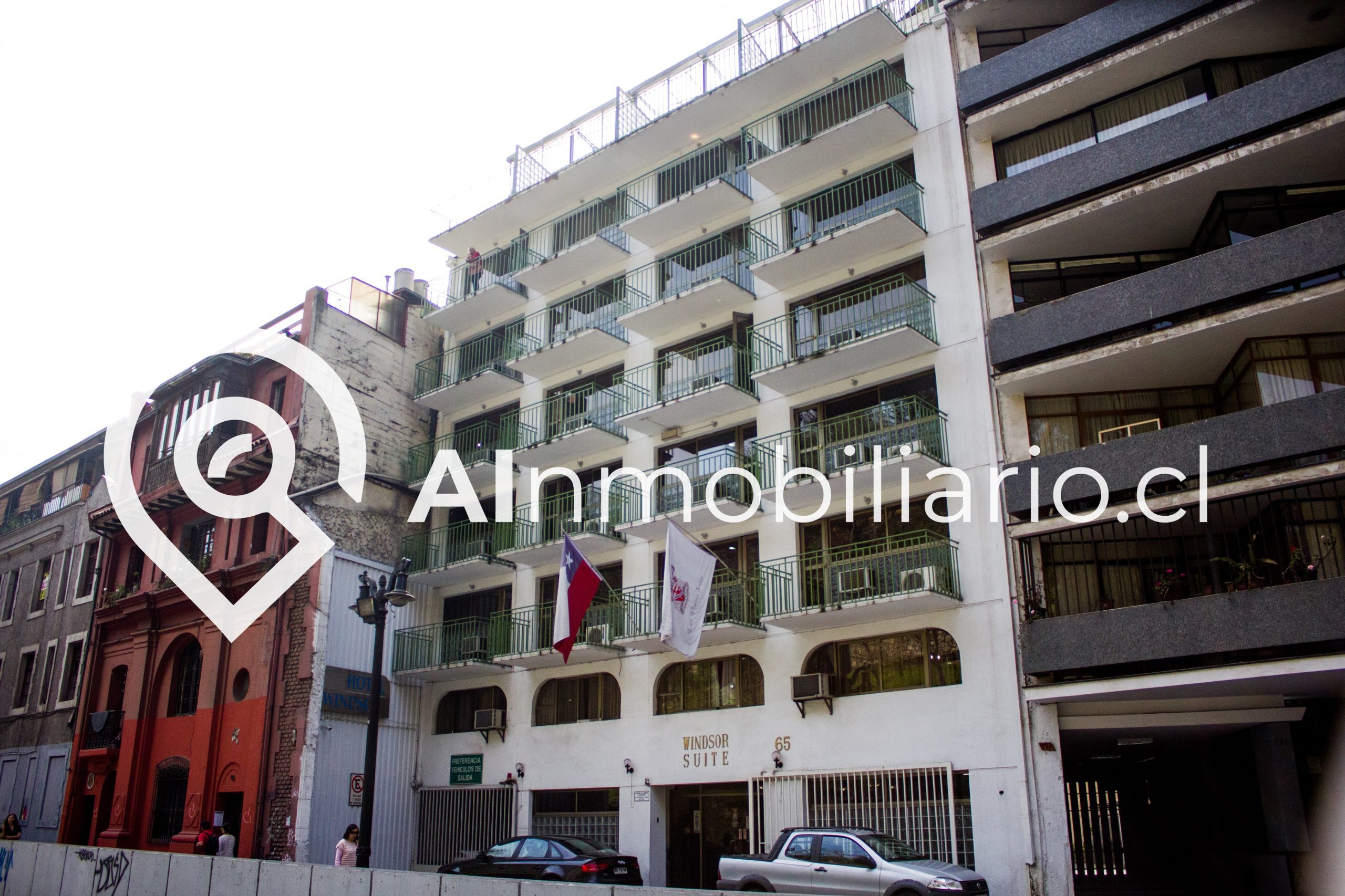 Impresionante Fachada del Hotel Windsor, Comuna de Santiago